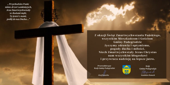 Życzenia Wielkanocne dla Mieszkańców Gminy Podegrodzie