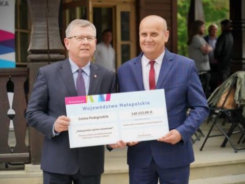 Promesa dla Gminy Podegrodzie na budowę tężni solankowej