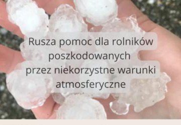 Informacja dla rolników – pomoc dla producentów rolnych poszkodowanych w wyniku wystąpienia w 2021 roku niekorzystnych zjawisk atmosferycznych