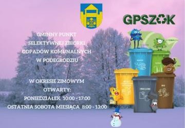Zmiana godzin otwarcia GPSZOK w okresie zimowym