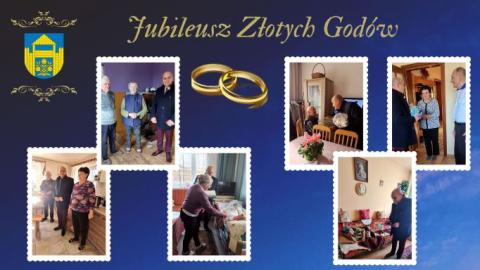 Wójt odwiedził w domach pary małżeńskie obchodzące swój Jubileusz
