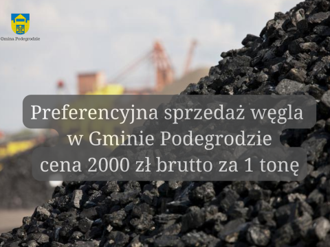 ROZPOCZYNAMY SPRZEDAŻ I DYSTRYBUCJĘ WĘGLA OD DNIA 8 GRUDNIA 2022 r.