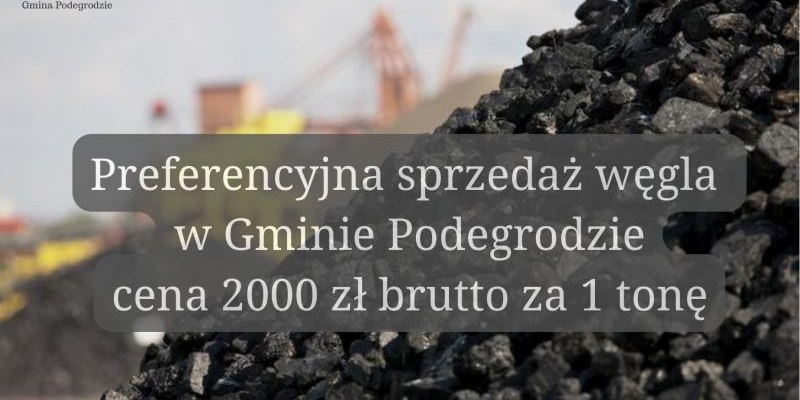 ROZPOCZYNAMY SPRZEDAŻ I DYSTRYBUCJĘ WĘGLA OD DNIA 8 GRUDNIA 2022 r.