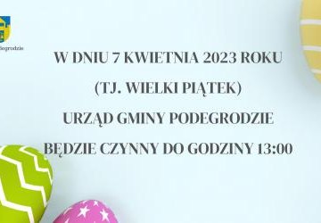 Godziny pracy Urzędu w Wielki Piątek