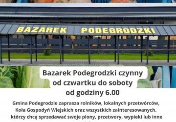 Bazarek Podegrodzki ponownie otwarty!