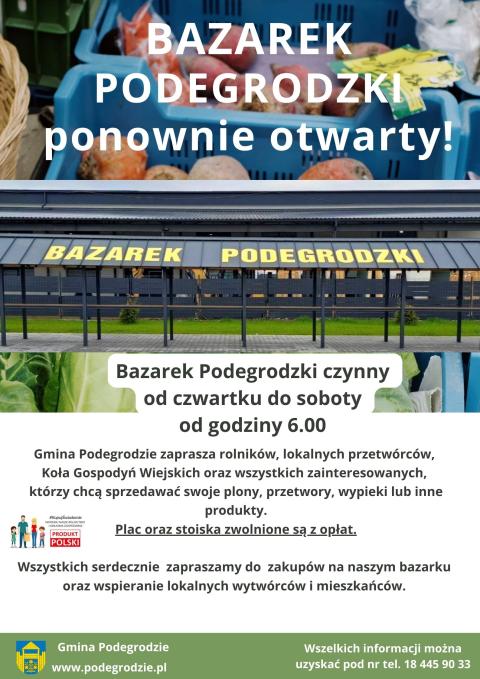 Bazarek Podegrodzki ponownie otwarty!