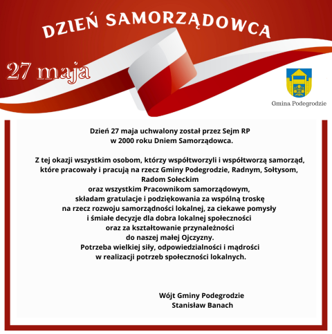 DZIEŃ SAMORZĄDOWCA - 27 MAJA