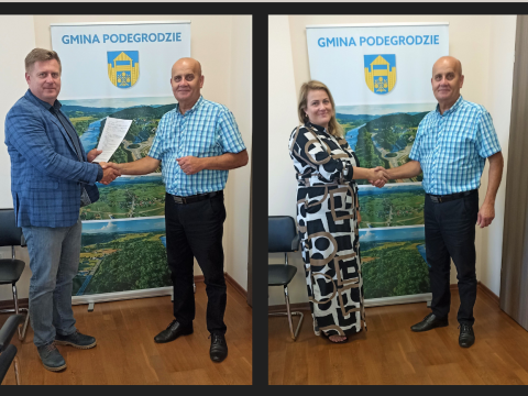 Wójt Gminy Podegrodzie podpisał 19 umów na drogi