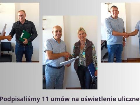 W ramach funduszu sołeckiego Gmina Podegrodzie zawarła 11 umów na oświetlenie uliczne