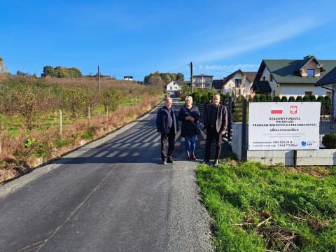 Zakończenie inwestycji pn. "Remont – modernizacja drogi gminnej Janczurówka w miejscowości Olszana"