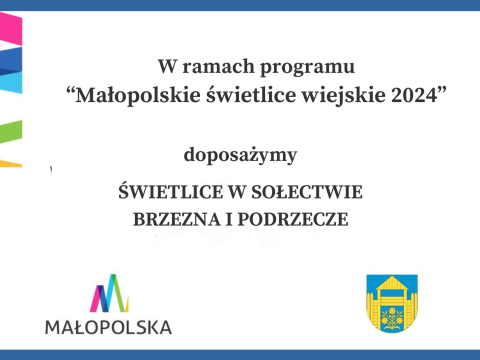 Doposażamy kolejne świetlice wiejskie