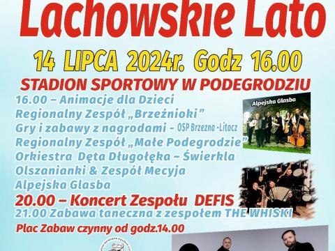 Zapraszamy na Lachowskie Lato 14 lipca!