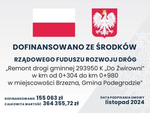 Remont drogi gminnej na „Do żwirowni” – Brzezna