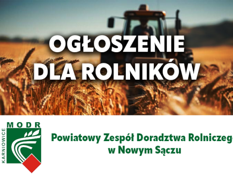 Ogłoszenie dla rolników