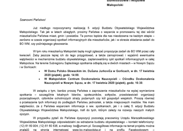 pismo  Członka Zarządu Województwa Małopolskiego.png