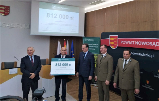 Promesa dla Gminy Podegrodzie Fundusz Leśny